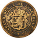Luxembourg, William III, 5 Centimes, 1854, Utrecht, VF(20-25), Bronze, KM:22.1