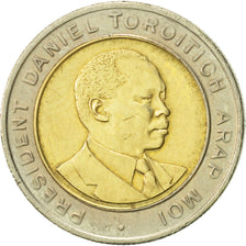 Moneta, Kenya, 5 Shillings, 1995, British Royal Mint, BB+, Bi-metallico, KM:30