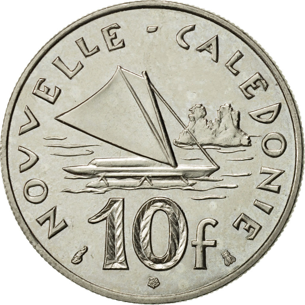 Münze, Neukaledonien, 10 Francs, 1996, Paris, VZ, Nickel, KM:11