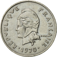 Nueva Caledonia, 10 Francs, 1970, Paris, EBC, Níquel, KM:5