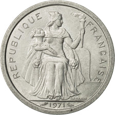 New Caledonia, Franc, 1971, Paris, AU(55-58), Aluminum, KM:8