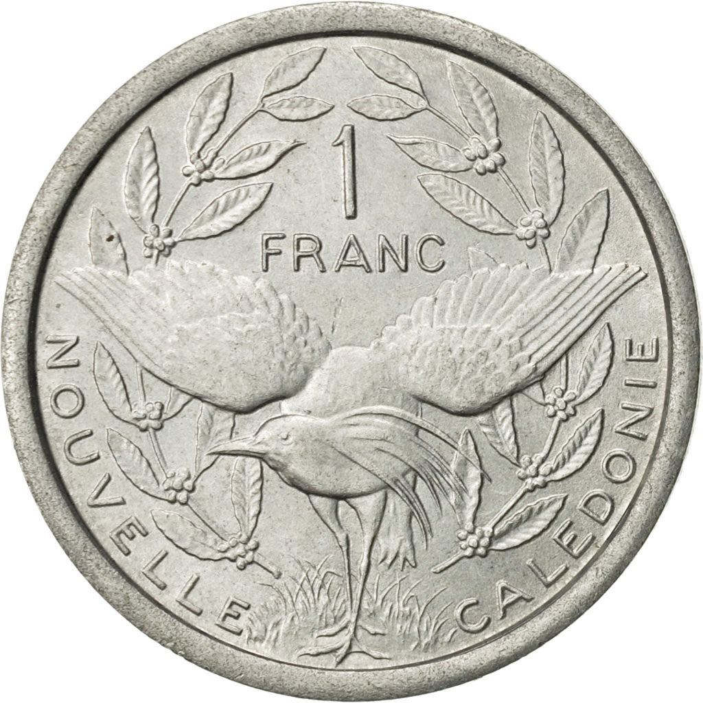 New Caledonia, Franc, 1971, Paris, AU(55-58), Aluminum, KM:8