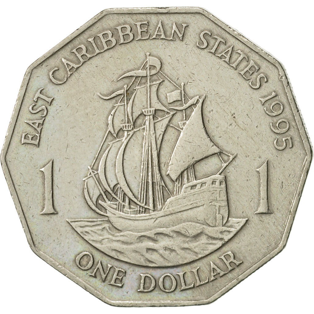 Monnaie, Etats des caraibes orientales, Elizabeth II, Dollar, 1995, TTB+