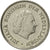 Moneda, Países Bajos, Juliana, 25 Cents, 1973, EBC, Níquel, KM:183
