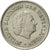 Moneda, Países Bajos, Juliana, 25 Cents, 1962, EBC, Níquel, KM:183