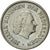 Moneda, Países Bajos, Juliana, 25 Cents, 1958, EBC, Níquel, KM:183