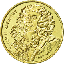 Poland, 2 Zlote, 2000, Warsaw, AU(50-53), Brass, KM:398