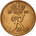 Coin, Denmark, Frederik IX, 5 Öre, 1969, Copenhagen, EF(40-45), Bronze