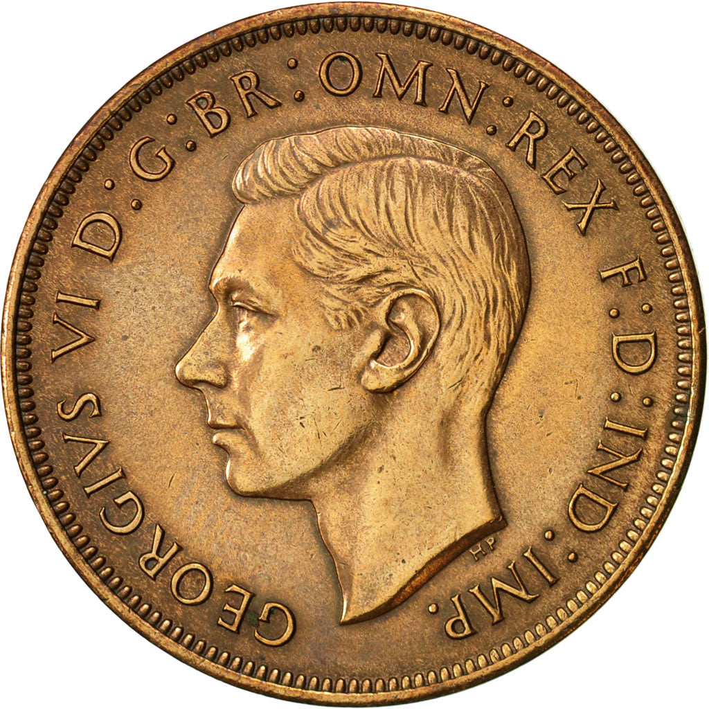 Coin, Great Britain, George VI, Penny, 1937, EF(40-45), Bronze, KM:845