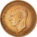 Great Britain, George VI, Penny, 1945, EF(40-45), Bronze, KM:845