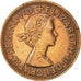 Coin, Great Britain, Elizabeth II, Penny, 1965, EF(40-45), Bronze, KM:897
