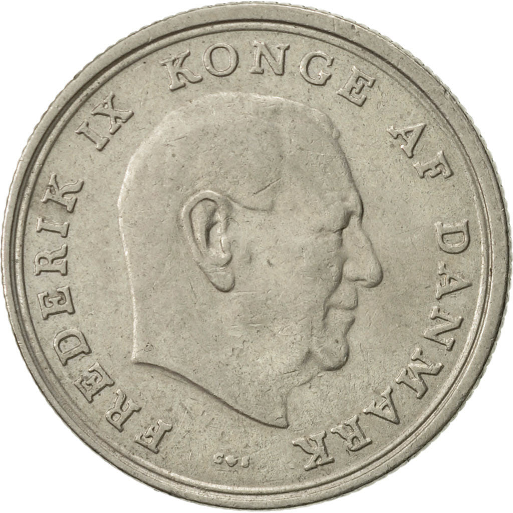 Monnaie, Danemark, Frederik IX, Krone, 1967, Copenhagen, SUP, Copper-nickel