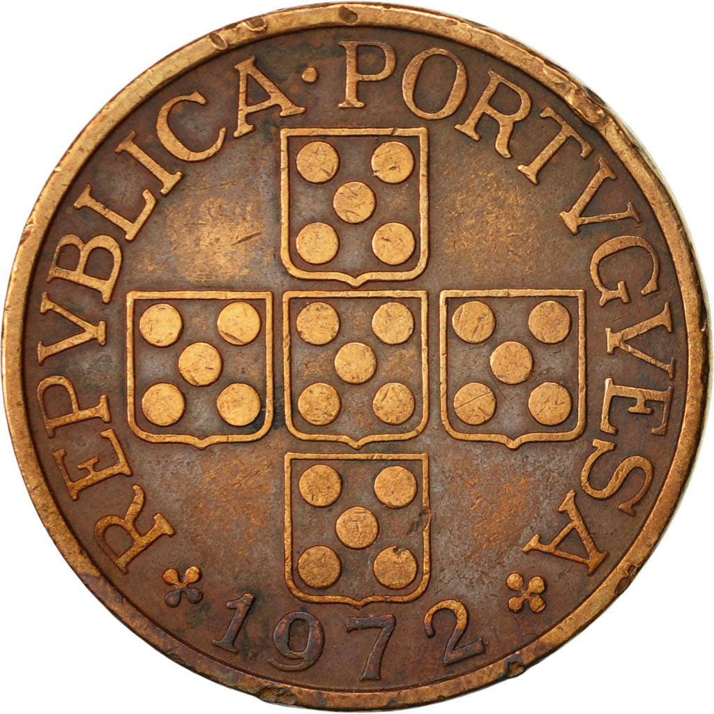 Moneta, Portogallo, Escudo, 1972, BB, Bronzo, KM:597