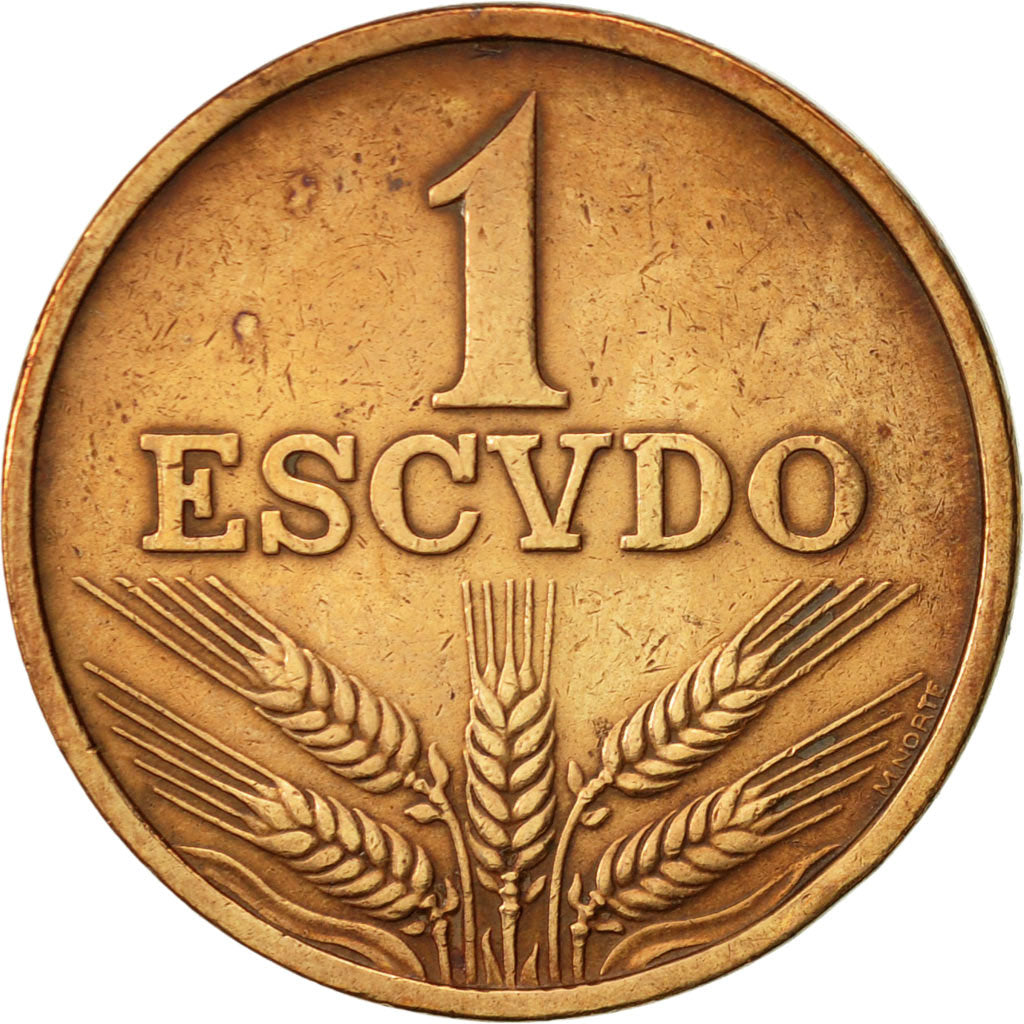 Coin, Portugal, Escudo, 1971, EF(40-45), Bronze, KM:597
