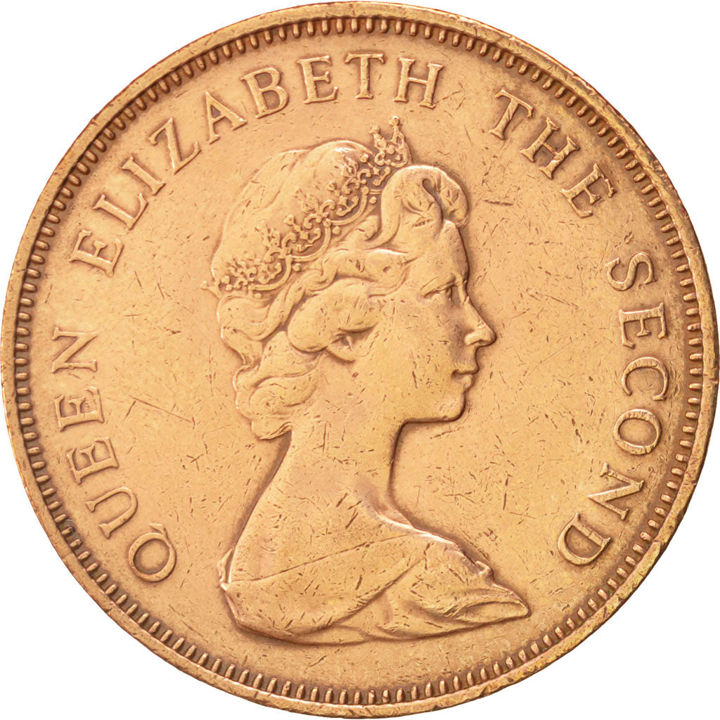 Isole Falkland, Elizabeth II, 2 Pence, 1980, BB, Bronzo, KM:3