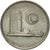 Moneta, Malezja, 10 Sen, 1981, Franklin Mint, AU(50-53), Miedź-Nikiel, KM:3