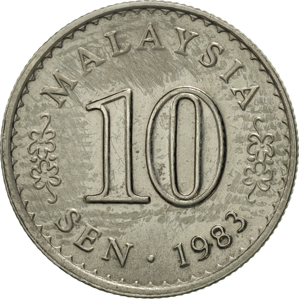 Monnaie, Malaysie, 10 Sen, 1983, Franklin Mint, TTB+, Copper-nickel, KM:3