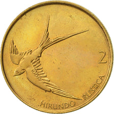 Monnaie, Slovénie, 2 Tolarja, 1992, TTB+, Nickel-brass, KM:5