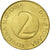 Coin, Slovenia, 2 Tolarja, 1996, AU(50-53), Nickel-brass, KM:5