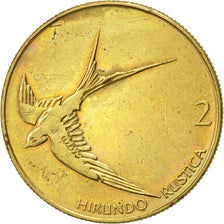 Coin, Slovenia, 2 Tolarja, 1995, AU(50-53), Nickel-brass, KM:5