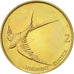 Moneda, Eslovenia, 2 Tolarja, 2004, MBC+, Níquel - latón, KM:5