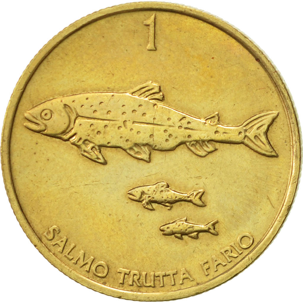 Coin, Slovenia, Tolar, 2000, AU(50-53), Nickel-brass, KM:4