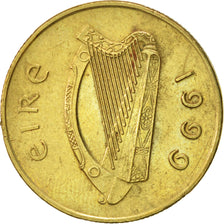 Moneda, REPÚBLICA DE IRLANDA, 20 Pence, 1999, MBC, Níquel - bronce, KM:25