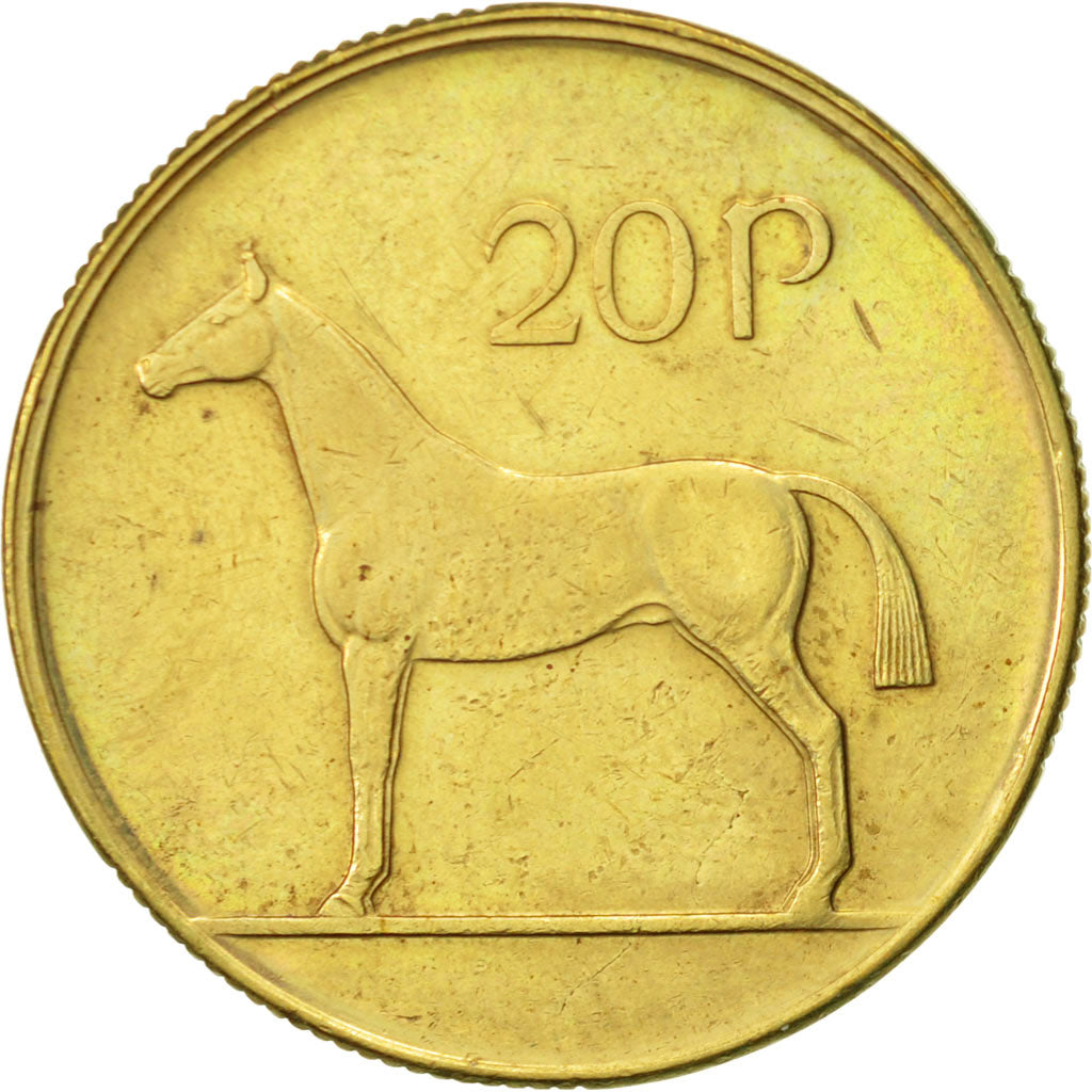 Coin, IRELAND REPUBLIC, 20 Pence, 1995, EF(40-45), Nickel-Bronze, KM:25