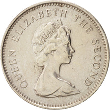 Isole Falkland, Elizabeth II, 5 Pence, 1980, BB+, Rame-nichel, KM:4.1