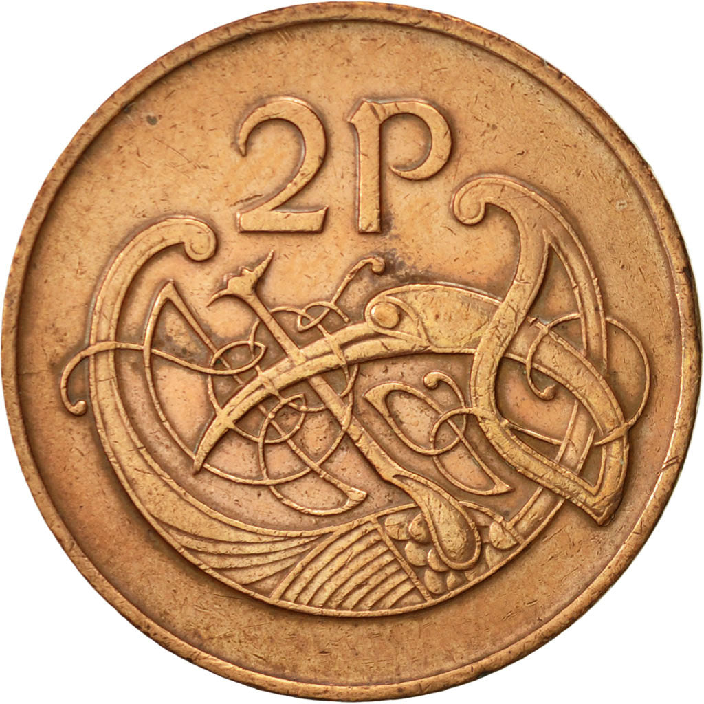 Moneda, REPÚBLICA DE IRLANDA, 2 Pence, 1980, MBC, Bronce, KM:21