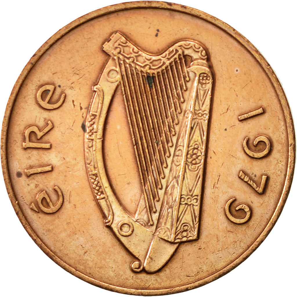 Coin, IRELAND REPUBLIC, 2 Pence, 1979, EF(40-45), Bronze, KM:21
