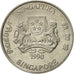 Moneta, Singapur, 20 Cents, 1990, British Royal Mint, AU(55-58), Miedź-Nikiel