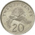 Monnaie, Singapour, 20 Cents, 1990, British Royal Mint, SUP, Copper-nickel