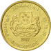 Moneta, Singapur, 5 Cents, 1987, British Royal Mint, AU(55-58), Aluminium-Brąz