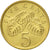 Münze, Singapur, 5 Cents, 1987, British Royal Mint, VZ, Aluminum-Bronze, KM:50