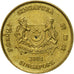 Coin, Singapore, 5 Cents, 2004, Singapore Mint, AU(55-58), Aluminum-Bronze