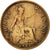 Moneda, Gran Bretaña, George V, 1/2 Penny, 1936, BC+, Bronce, KM:837