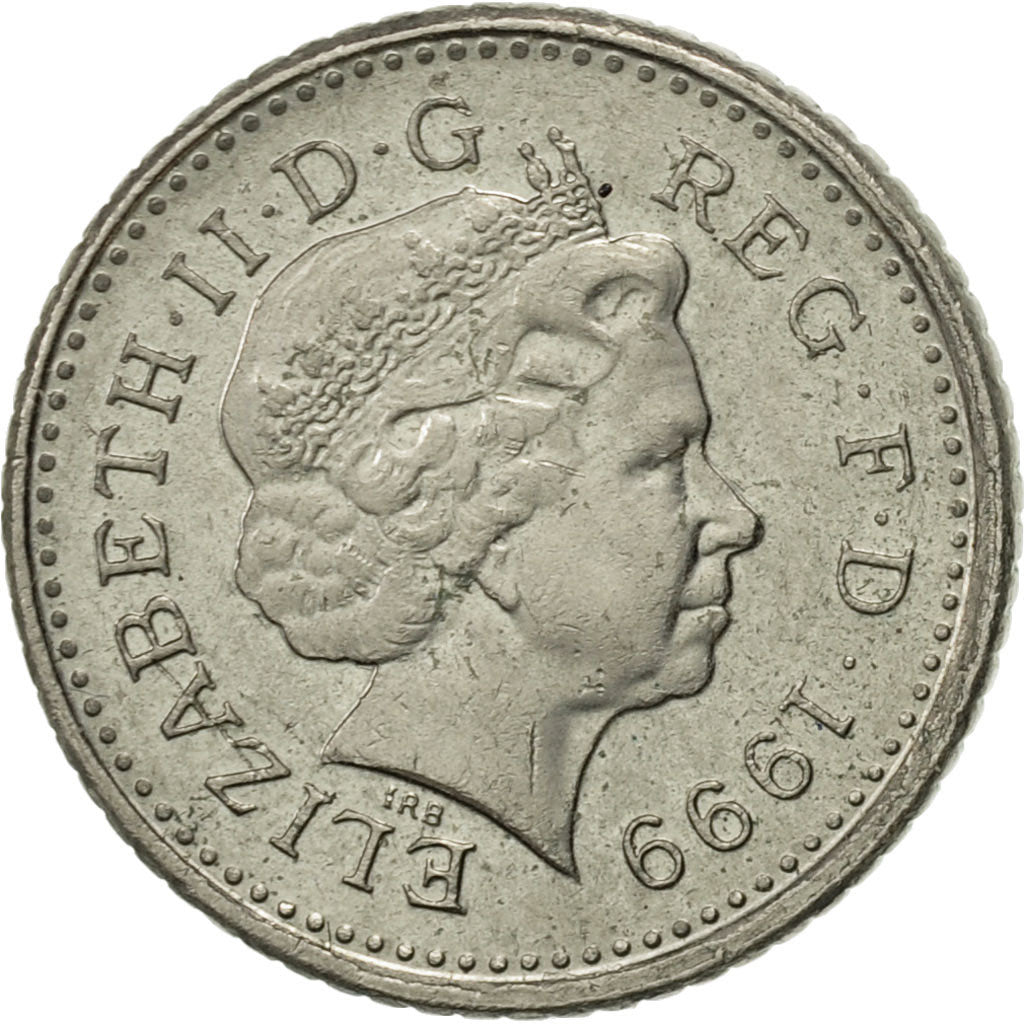 Coin, Great Britain, Elizabeth II, 5 Pence, 1999, AU(55-58), Copper-nickel