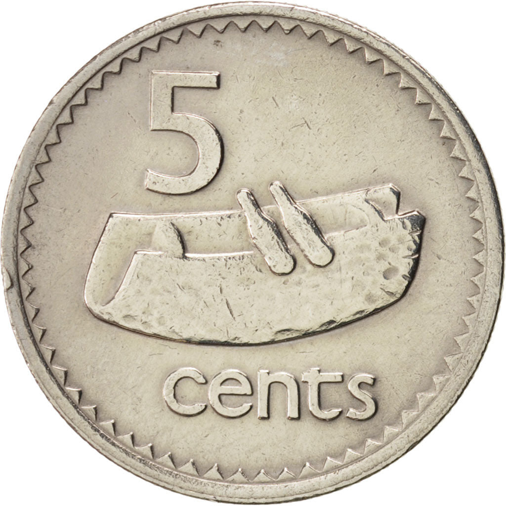 Figi, Elizabeth II, 5 Cents, 1986, SPL-, Rame-nichel, KM:51
