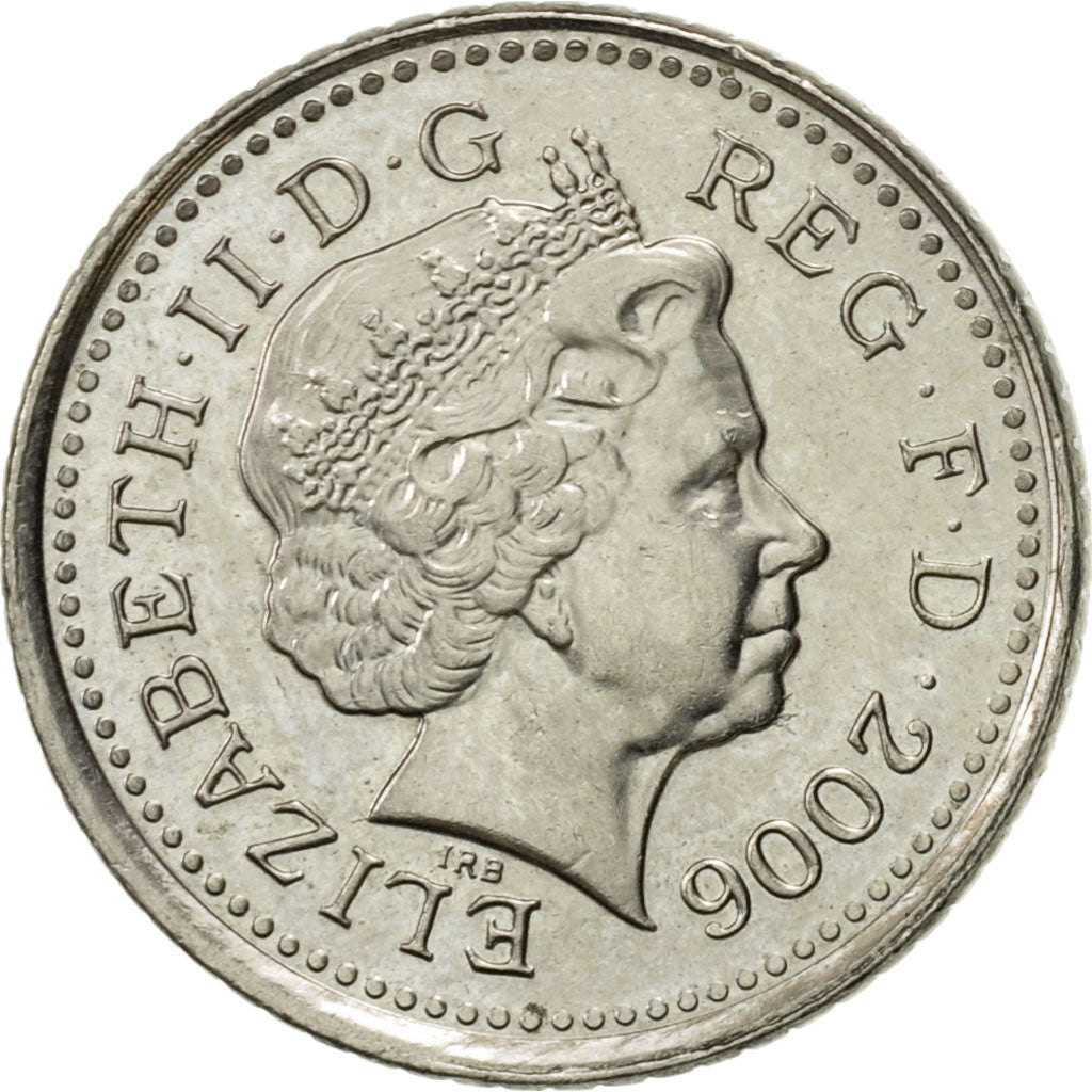 Coin, Great Britain, Elizabeth II, 5 Pence, 2006, AU(55-58), Copper-nickel