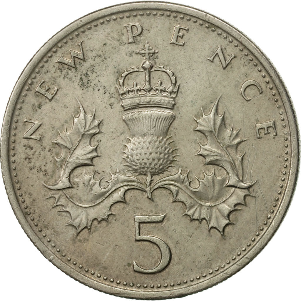 Monnaie, Grande-Bretagne, Elizabeth II, 5 New Pence, 1977, TTB+, Copper-nickel