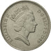 Moneda, Gran Bretaña, Elizabeth II, 5 Pence, 1989, MBC+, Cobre - níquel