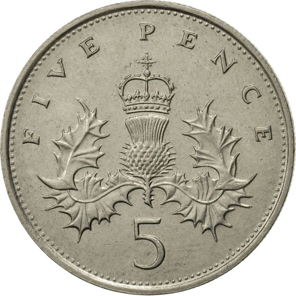 Münze, Großbritannien, Elizabeth II, 5 Pence, 1989, SS+, Copper-nickel, KM:937