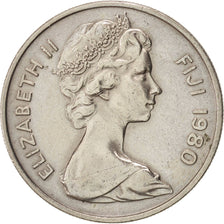 Coin, Fiji, Elizabeth II, 10 Cents, 1980, AU(55-58), Copper-nickel, KM:30