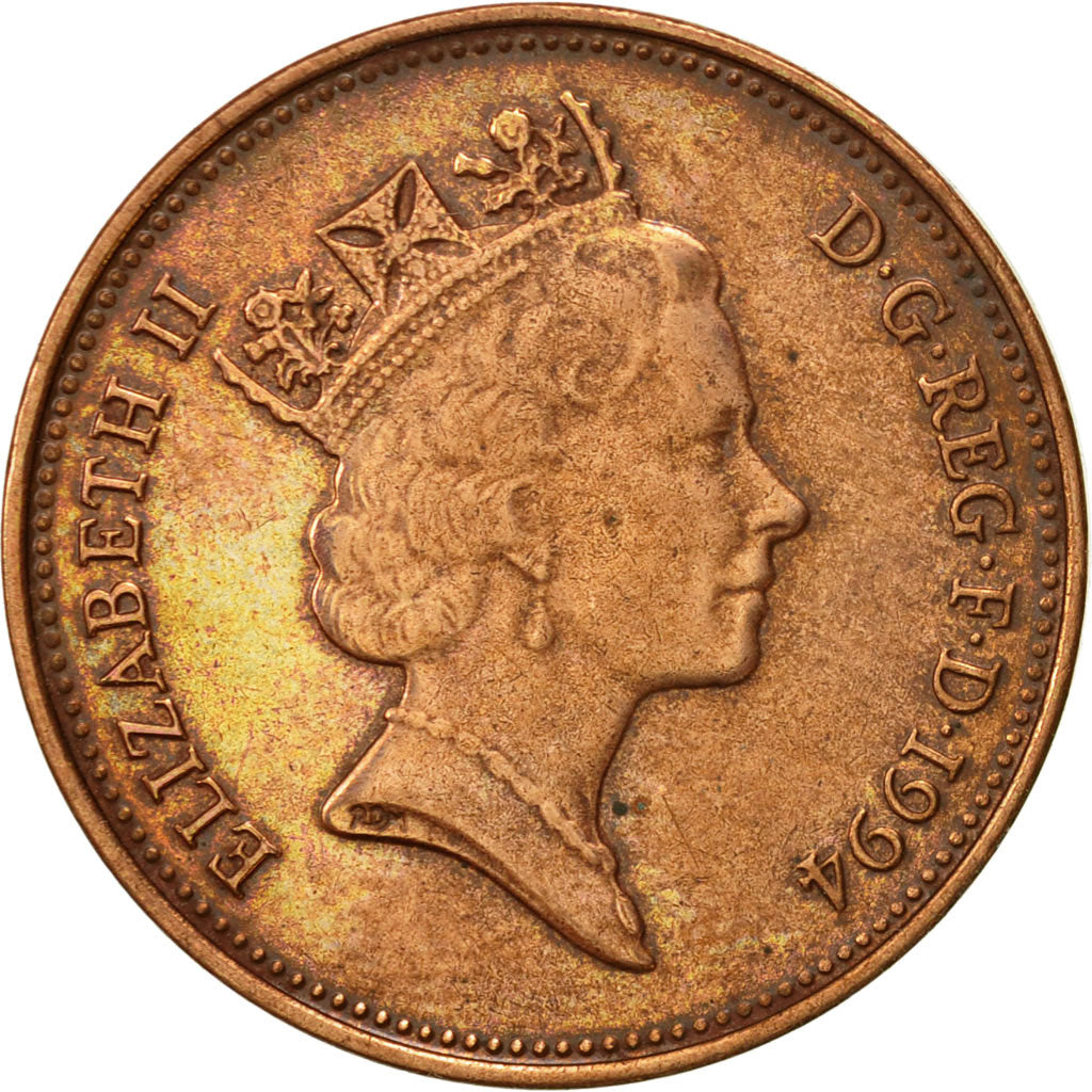 Munten, Groot Bretagne, Elizabeth II, 2 Pence, 1994, ZF+, Copper Plated Steel