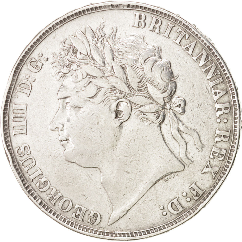 Great Britain, George IV, Crown, 1822, Silver, KM:680.1