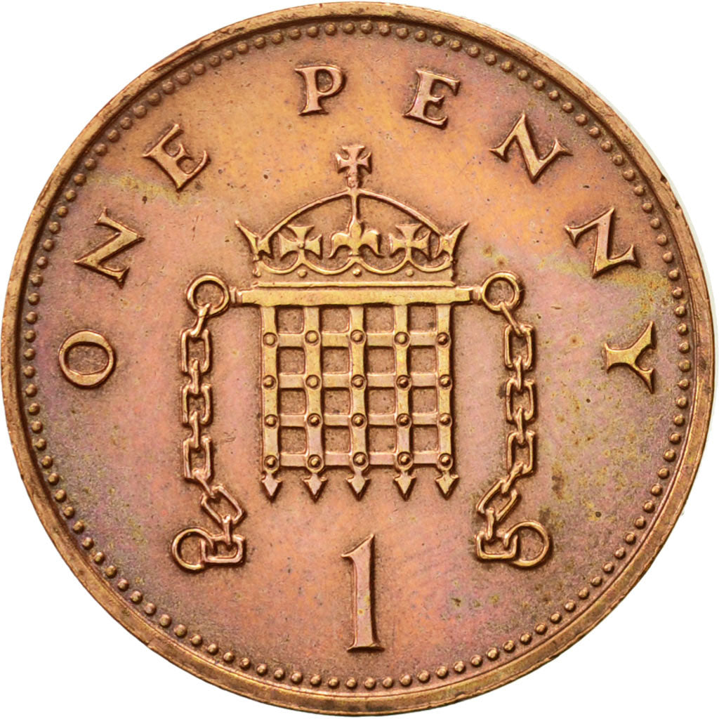 Coin, Great Britain, Elizabeth II, Penny, 1994, AU(50-53), Copper Plated Steel