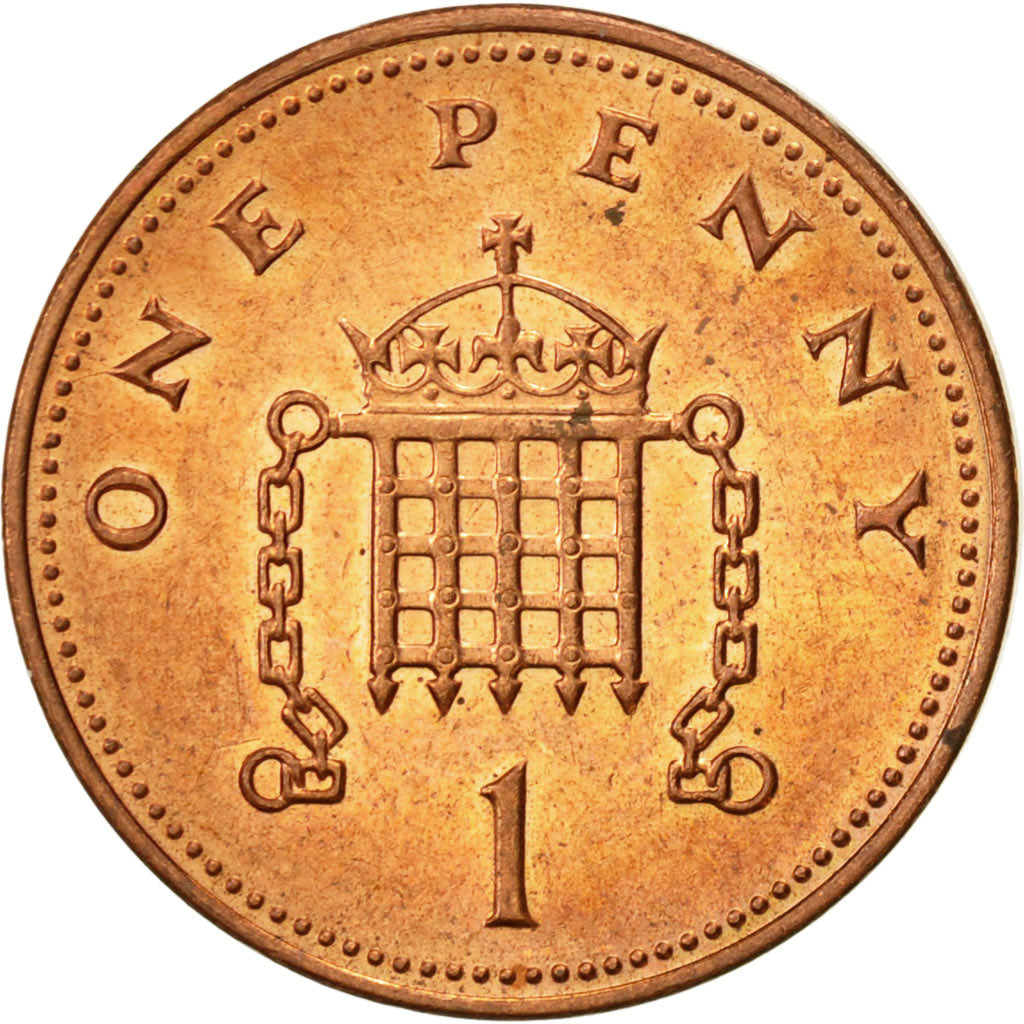 Moneta, Gran Bretagna, Elizabeth II, Penny, 2004, BB+, Acciaio placcato rame