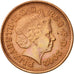Münze, Großbritannien, Elizabeth II, Penny, 2002, SS+, Copper Plated Steel