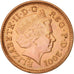 Münze, Großbritannien, Elizabeth II, Penny, 2001, SS+, Copper Plated Steel